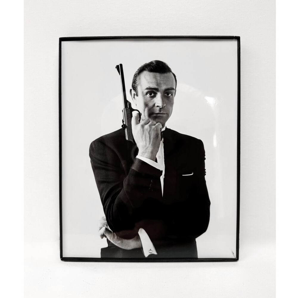 Vintage Sean Connery James Bond Framed Photo, Dr. No 007
